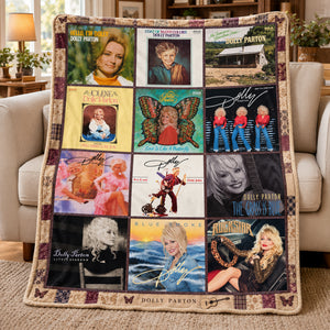 Dolly Parton’s Talented Music Journey Blanket - Personalized Gifts For Music Lovers 05qhlu011026