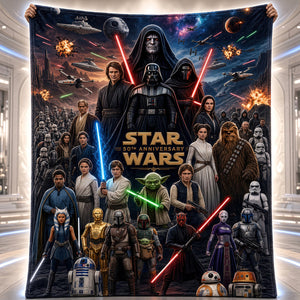 50th Anniversary Cosmic Blanket - Personalized Gifts 07padt061026