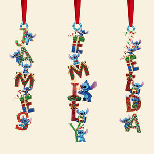 Alien Monster Alphabet Acrylic Ornament, Personalized Christmas Gifts 01ohta251025-Homacus