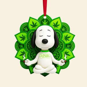 Cute Yoga Herb Ornament - Personalized Gifts For Yoga & Herb Lovers 03ohta080925