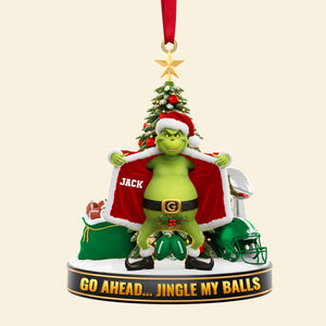 Green Monster Sport Ornament - Personalized Gift For Sport Lover Christmas Ornament 04OHTN211025