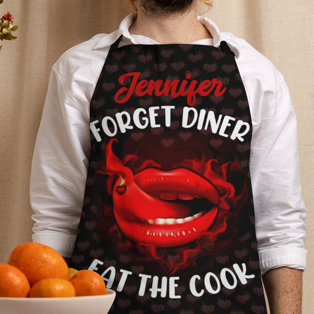 Personalized Gifts For Couple Aprons Eat The Cook - Aprons - GoDuckee