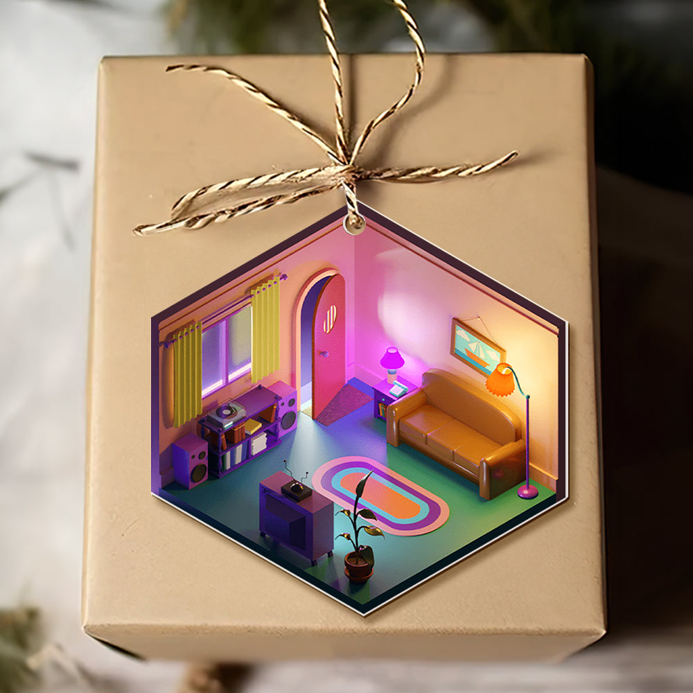 Personalized Gifts For Movie Lover Christmas Ornament Isometric Room 01todt201124 - Ornament - GoDuckee