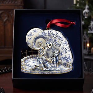 Naughty Couple Toile de Jouy Christmas Ornament - Personalized Gifts For Couple 01ohlu210826