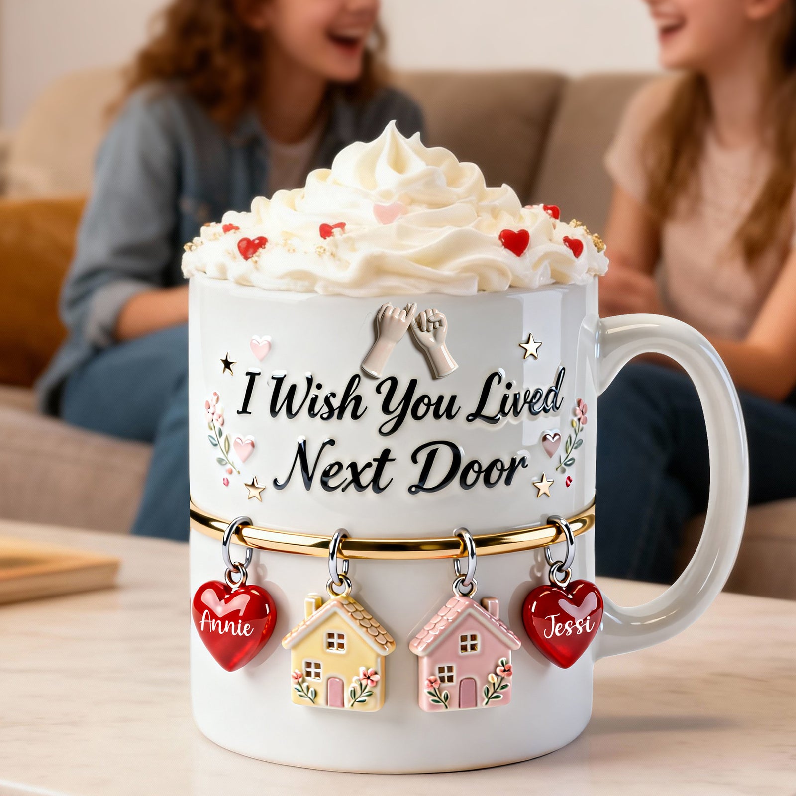 Bestie Long Distance Coffee Mug - Personalized Gift For Besties 07NALU291225