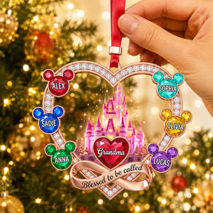 Grandma Blessed With Love Christmas Ornament - Personalized Gifts For Grandma 05nadt240826-Homacus