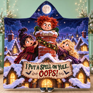 Macabre Spell Sisters Whimsical Christmas Night Hood Blanket - Personalized Christmas Gifts 05hadt241026