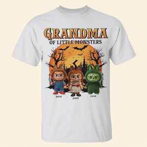 Spooky Monsters Personalized Gifts For Grandma Shirt 03natn160725