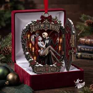 Love Me To Pieces Christmas Ornament - Personalized Gifts For Couple 03halu081026
