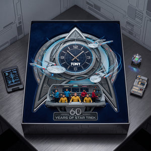 60 Years Of Cosmic Voyage Wall Clock - Personalized Gifts 06tylu180726