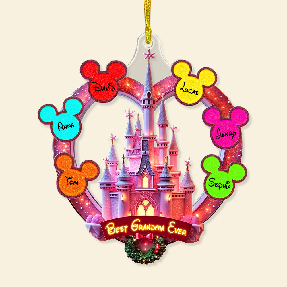 Fantasy Castle Personalized Gifts For Mom/Grandma Acrylic Ornament 05tgtn080825