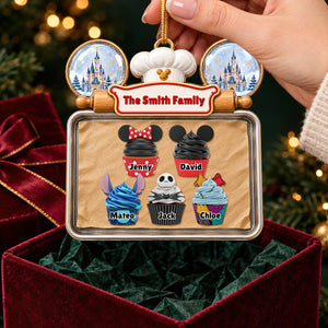 Sweet Family Christmas Cupcakes Ornament - Personalized Gifts For Family 03OHDT080926