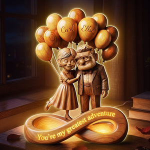 Old Couple Infinity Acrylic Light Box - Personalized Gifts For Couple 02pata140126