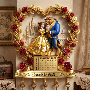 Wedding Couple Acrylic Key Hanger - Personalized Gifts For Couples 07PALU200126