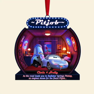 Personalized Gifts For Christmas, Naughty Couple Acrylic Ornament 01tata240925