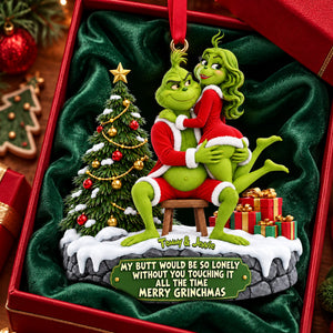 Playful Couple Acrylic Ornament - Personalized Christmas Gifts For Couples 02OHLU151026