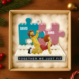Fit Piece Couple Ornament, Personalized Gifts For Couple 01qhtn011025