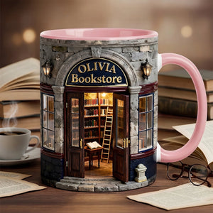 Custom Bookstore Mug - Personalized Coffee Mug - Book Lover Gifts - Coffee Mug - GoDuckee