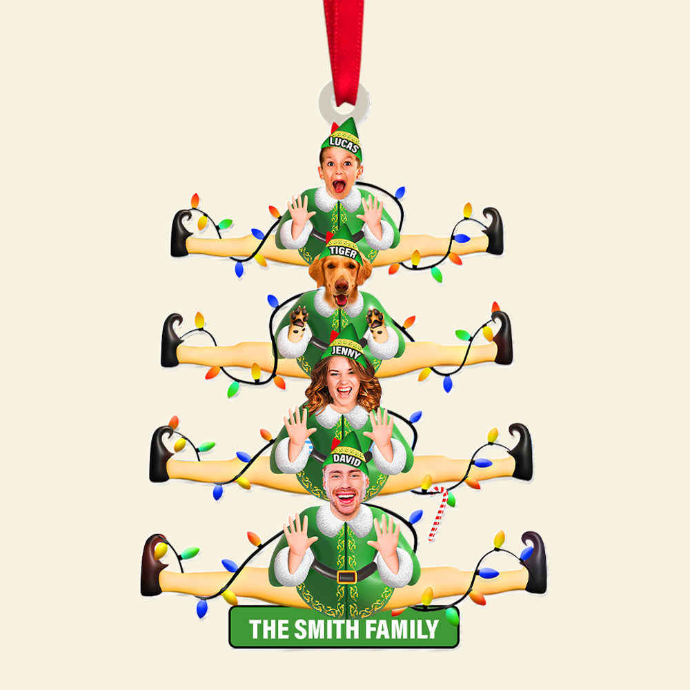 Custom Photo Gifts For Family Christmas Ornament 02xqtn081024 - Ornament - GoDuckee