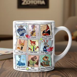 Cute Characters White Coffee Mug 05naqn101225