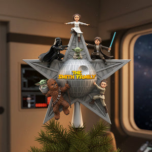 Personalized Gifts For Family Acrylic Christmas Tree Topper 01nata201125