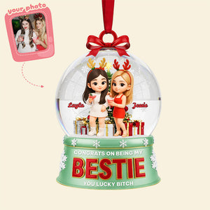 Personalized Gifts For Christmas, Bestie Custom Photo Acrylic Ornament 02pgta230925