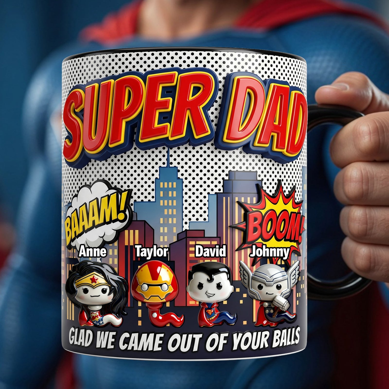 Funny Hero Sperm Magic Coffee Mug - Personalized Gifts For Dad 05palu300426