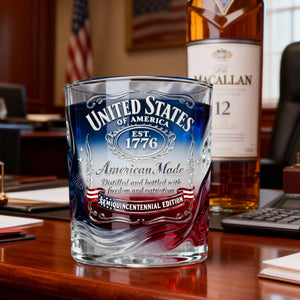 Proud Anniversary Round Glass - Gifts For Patriots 05QHLU300126