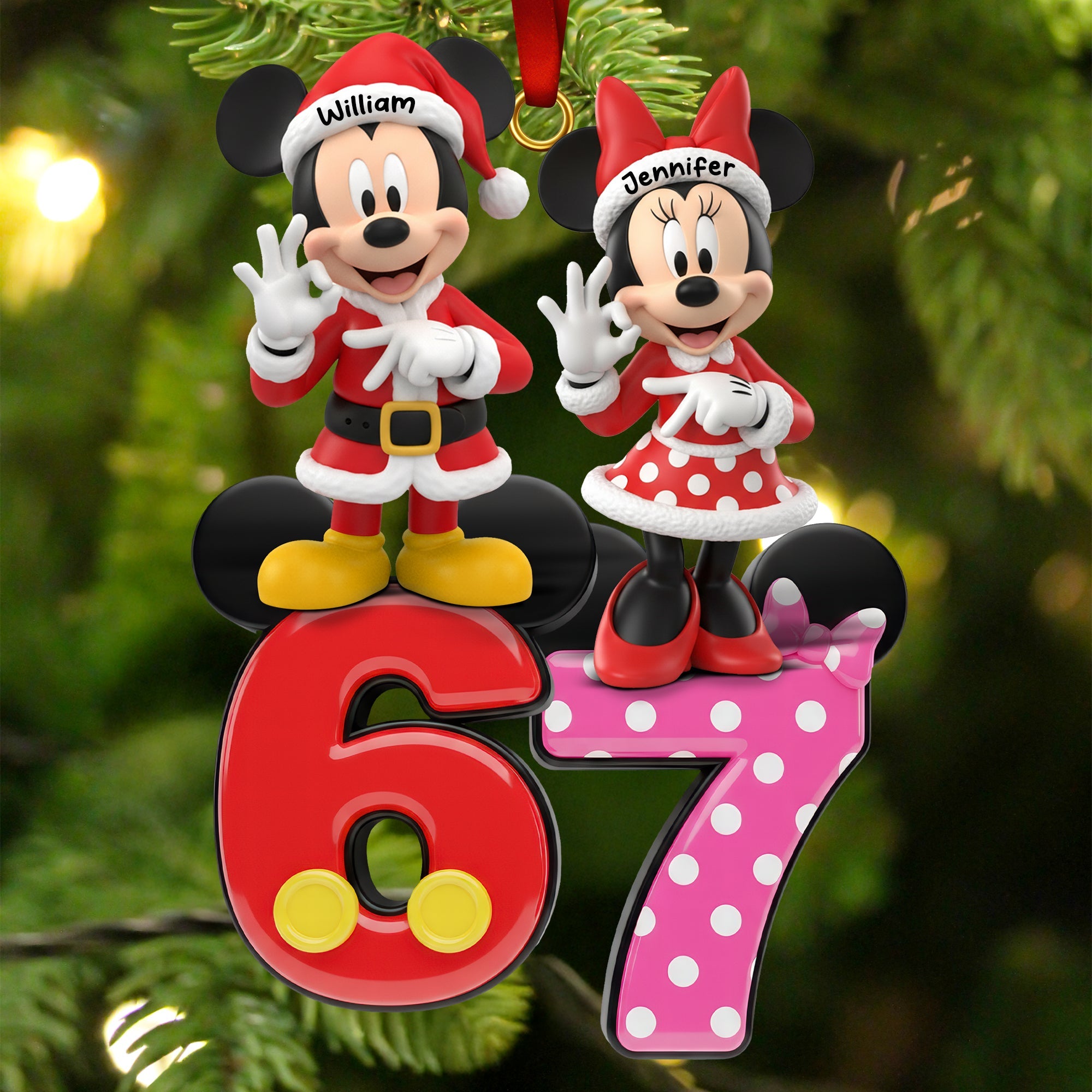 Funny Holiday Acrylic Ornament - Personalized Gifts For Couple 03naqn191125