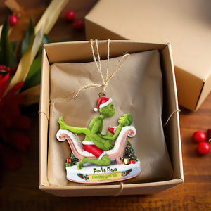 Naughty Green Couple Ornament - Personalized Gifts For Couples 01OHLU101025