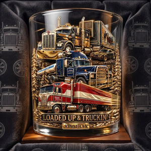 Legendary Truck Drinking Glass - Personalized Gifts For Truckers 03qhlu220626