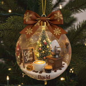 Vintage Coffee Ornament - Personalized Gifts For Coffee Lovers 01palu041125