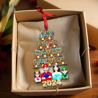 Personalized Gifts For Family Movie Lover Acrylic ornament Christmas 02XQMH211024PA - Ornament - GoDuckee
