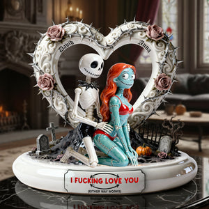 Cheeky Couple Acrylic Plaque - Personalized Gifts For Horror Couple Plaque 04OHLU291225