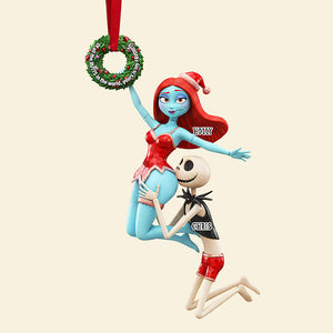 Personalized Gifts For Christmas, Naughty Couple Acrylic Ornament 04ohta061025