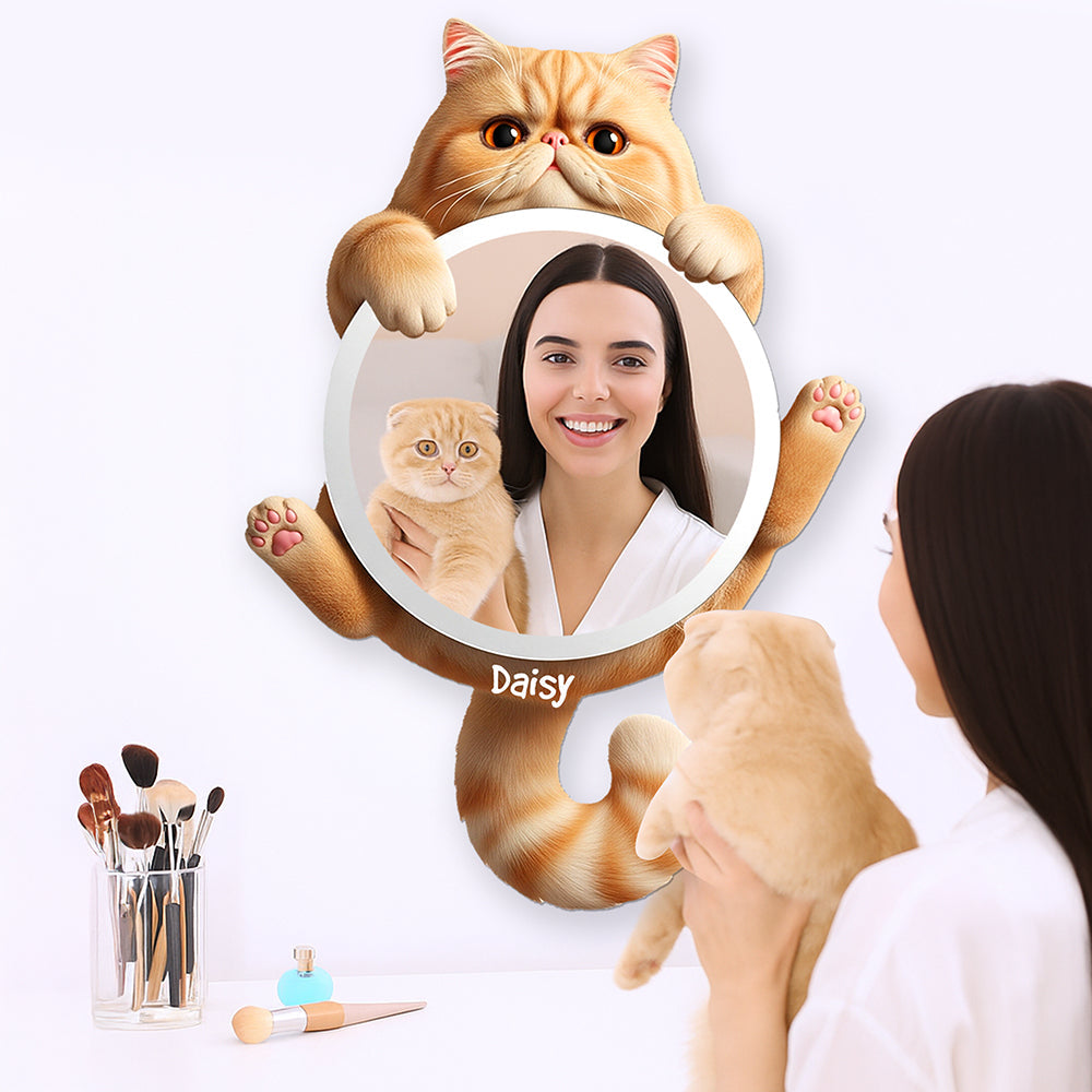 Cute Cat Mirror - Personalized Gifts For Cat Lovers 01ohqn260725