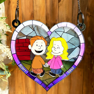 Couple Suncatcher Ornaments - Personalized Gifts 01QHQN230424DA-Homacus