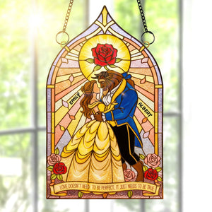 Sweet Couple Suncatcher Ornament – Personalized Gifts For Couple 06kiqn271125