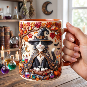 Witch Cat Coffee Mug - Personalized Gifts For Cat Lovers 02patn120826