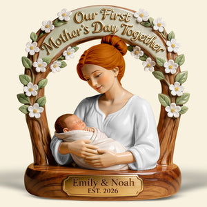 Our 1st Mother's Day Together Acrylic Plaque - Personalized Gifts For Mother 03tyqn110326