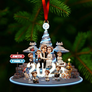 Personalized Gifts For Family, Cosmic Guardian Family Christmas Acrylic Ornament 04palu171025