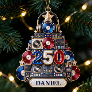 DJ Holiday Christmas Ornament - Personalized Gifts 05PGDT050926