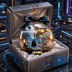 Space Scene Ornament - Personalized Christmas Gifts For Space Lovers 01OHLU200826