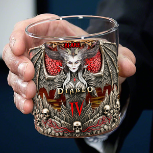 Demon Goddess Drinking Glass - Personalized Gifts For Gamer 04QHLU250825