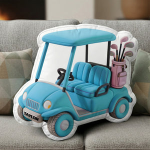 Golf Cart Adventures Pillow - Personalized Gift For Golfers 05OHLU091225