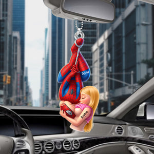 Naughty Couple Car Ornament - Personalized Gifts For Couple Car Ornament 06HUQN090726