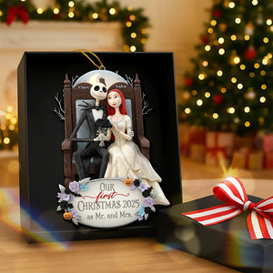 First Christmas Together Acrylic Ornament  - Personalized Gifts For Couple 04TOQN011125