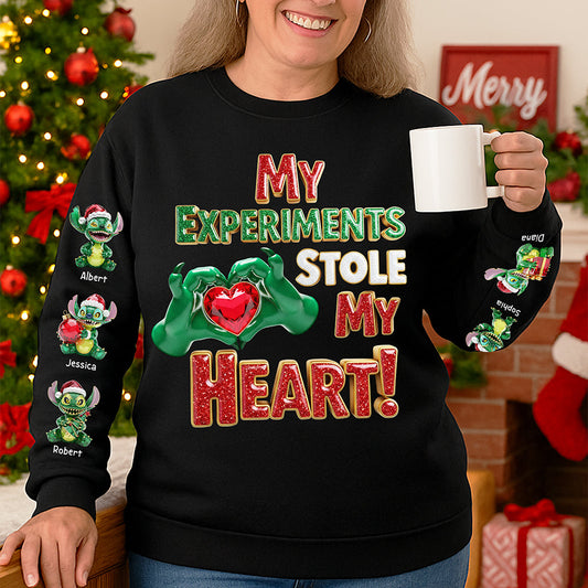 Adorable Grandkids Aliens  3D Sweatshirt - Personalized Christmas Gifts For Grandma 01ohqn260825