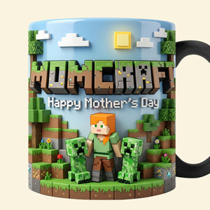 Pixel Mom & Mini Crew Magic Mug -  Personalized Gifts For Mothers 01natn110426