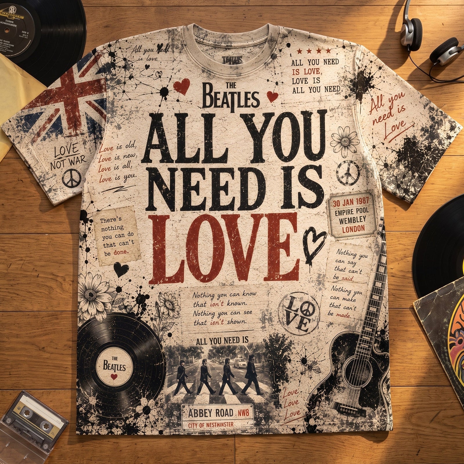 The Beatles 3D Shirt - Personalized Gifts For Music Lovers 05naqn220726